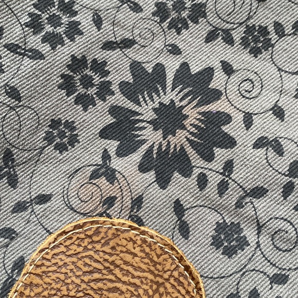 Last Chance🥳! Myra Bag Fold-over Crossbody. Leather/Canvas. - Picture 3 of 9